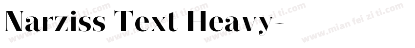 Narziss Text Heavy字体转换